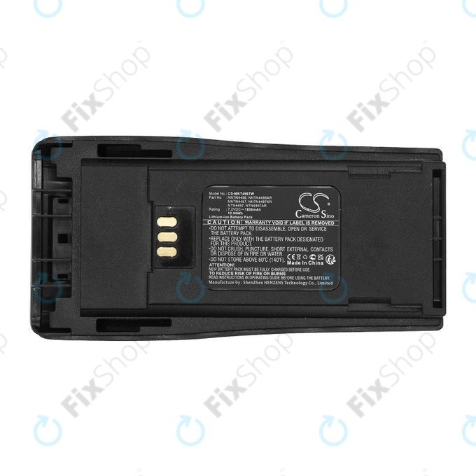 Batterie für Motorola CP140, 150, 160, 200, DP1400, GP3188, 1800mAh, Li-Ion, 7.2V, NNTN4496, HQ