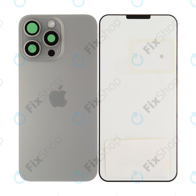 Backcover Glas für iPhone 15 Pro Max | Natural Titanium | 661-36909 | Genuine Apple