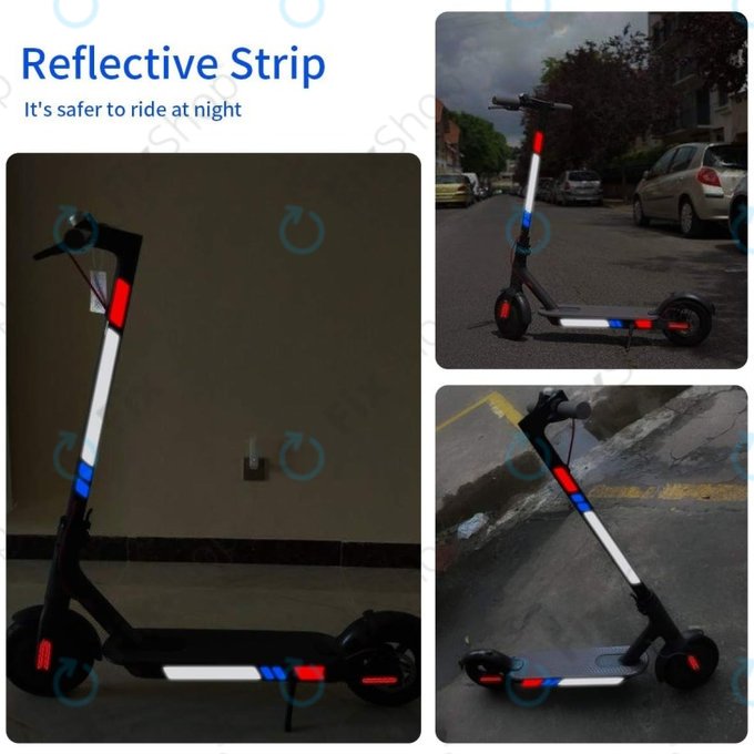 Xiaomi Mi Electric Scooter 1S, 2 M365, Essential, Pro, Pro 2 - Reflexaufkleber (A)