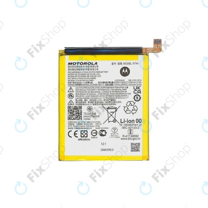 Motorola Moto E20 XT2155-3 - Akku Batterie NT40 4000mAh - SB18D15207 Genuine Service Pack