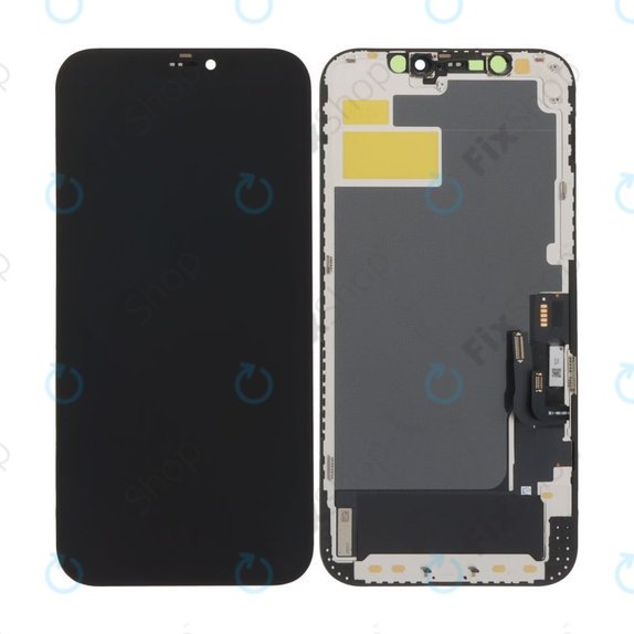 Display Soft OLED für iPhone 12, 12 Pro, Touchscreen-Glas mit Rahmen, DIAGNOSTIC