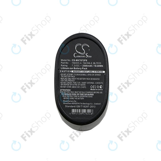 Akku batterie für Makita CL070, CL072, DF010, TD020, TD021, TD022, 2500mAh, Li-Ion, 7.2V, 194355-4, HQ