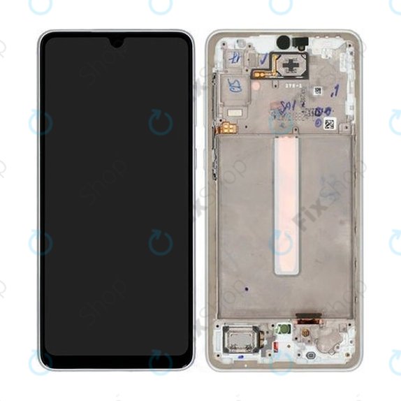 Samsung Galaxy A33 5G A336B - LCD Display + Touch Screen + Frame (Awesome White) - GH82-28143B, GH82-28144B Genuine Service Pack