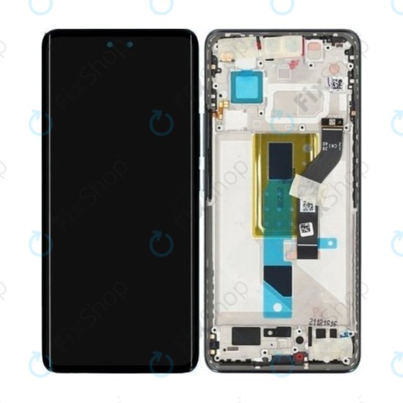 Xiaomi 13 Lite - LCD Display + Touchscreen Front Glas + Rahmen (Black) - 5600030L9S00 Genuine Service Pack