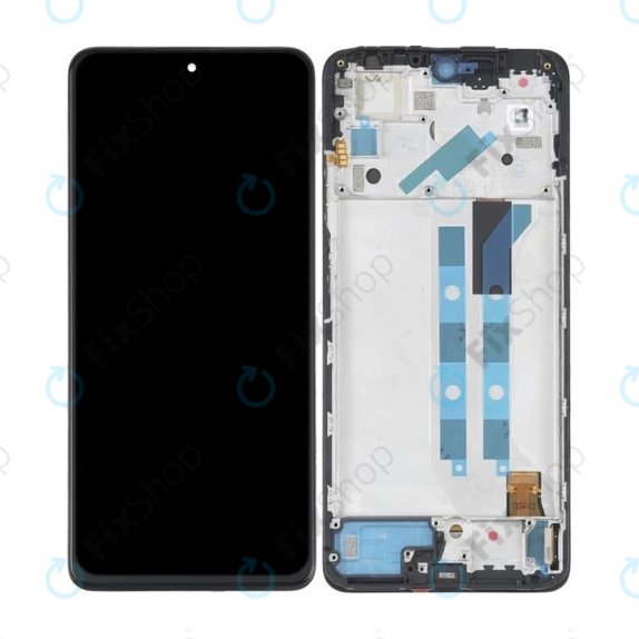 Xiaomi Redmi Note 11 Pro 4G, 5G, Poco X4 Pro 5G - LCD Display + Touchscreen Front Glas + Rahmen (Graphite Grey) TFT