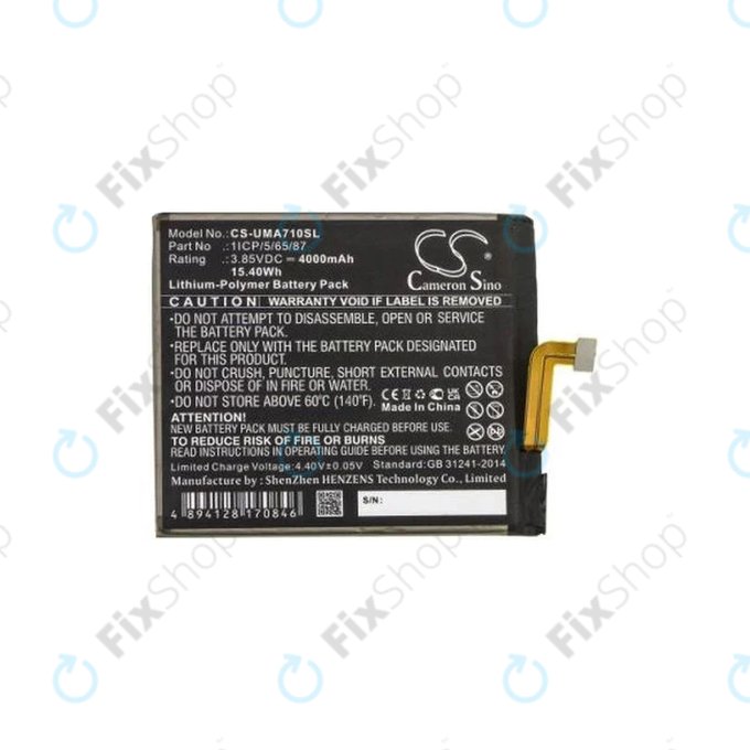 Umidigi A7 Pro - Akku Batterie 1ICP/5/65/87 4000mAh HQ