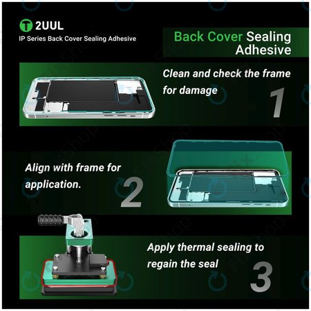 Hintere Glasscheibe Dichtungs-Klebestreifen für iPhone 15 Plus, 2UUL BA15PS, (5Stk.)