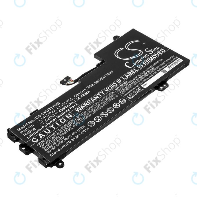 Akku batterie für Lenovo E31-80, Ideapad 510s-13, 4550mAh, Li-Pol, 7.6V, 5B10H13092, HQ