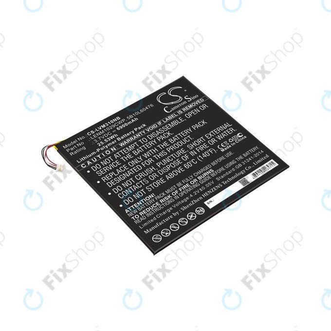 Batterie für Lenovo Miix 300, Miix 310, 6900mAh, Li-Pol, 3.7V, LENM1029CWP, HQ