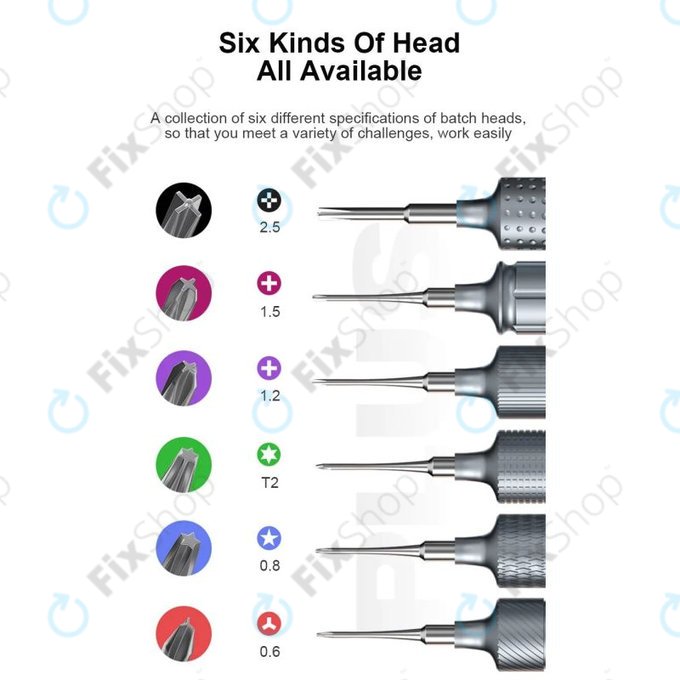 Mechanic KING KONG+ - Torx, Tri-point, Cross Schraubendreher Set - 6Stk.