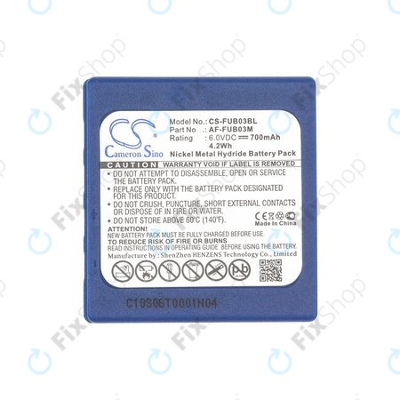 Akku batterie für HBC Fub3a, 700mAh, Ni-MH, 6V, AF-FUB03M, HQ