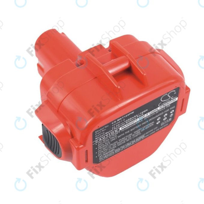 Akku batterie für Makita 1050, 1500mAh, Ni-MH, 12V, 192598-2, 193981-6, HQ