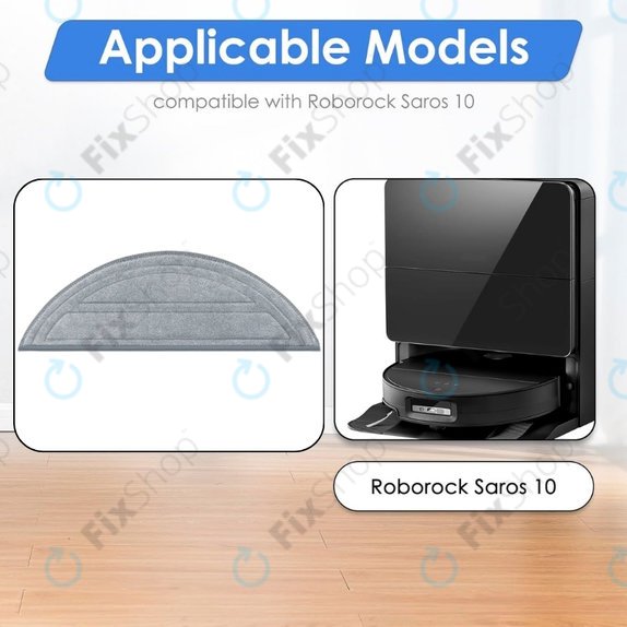 Wischtuch, 2 Stk. für Xiaomi Roborock Saros 10