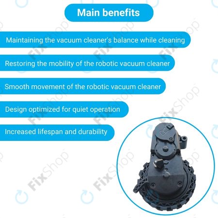 Ecovacs Deebot N-series, T-series, Ozmo-series - Rad mit Motor (Rechts)