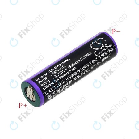Akku batterie für Moser Ermila 1884, 1885, Wahl 1884 LI+PRO, Wahl Ermila 1884, 1885, 1800mAh, LiFePO4, 3.2V, -, HQ
