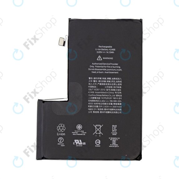 Akku Batterie für iPhone 12 Pro Max, 3687mAh