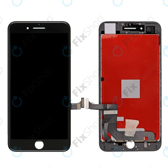 Display für iPhone 7 Plus, Black, Touchscreen-Glas mit Rahmen, Refurbished