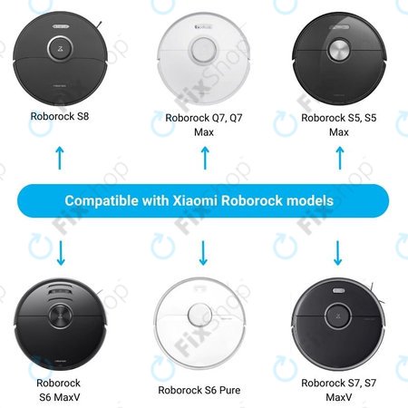 Xiaomi Roborock S5, S5 Max, S6 Pure, S6 MaxV, S7, S7 MaxV, S8, Q7, Q7 Max - Ladestation (Schwarz)