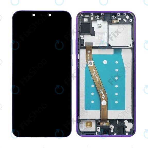 Huawei P Smart Plus (Nova 3i) - LCD Display + Touchscreen Front Glas + Rahmen (Iris Purple) TFT