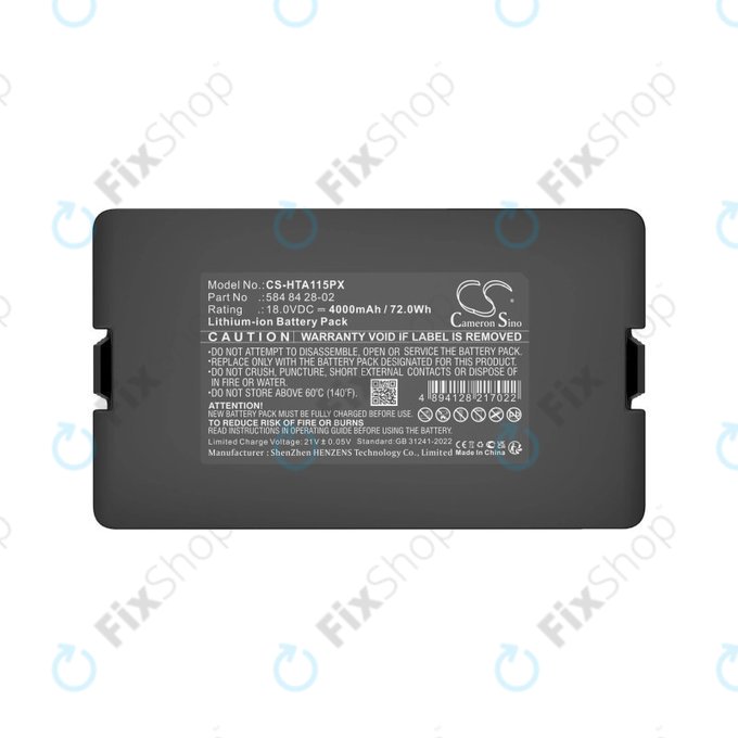 Akku batterie für Flymo Easilife 200, Gardena Automower 310, Husqvarna Automower 315X, 4000mAh, Li-Ion, 18.0V, 584 84 28-02, HQ