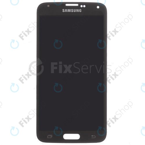 Samsung Galaxy S5 Mini G800F - LCD Display + Touchscreen Front Glas (Charcoal Black) - GH97-16147A Genuine Service Pack