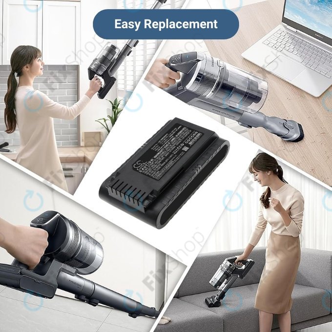 Samsung Jet 75, 75 Multi, 75 Premium, VS70, 90, VS9000 - Akku Batterie VCA-SBT90, VCA-SBT90E, DJ96-00221A Li-Ion 21.6V 2000mAh HQ