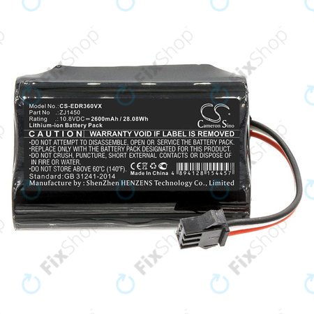 Akku batterie für Ecovacs D36, DA60, DA611, DB35, TCR360, 2600mAh, Li-Ion, 10.8V, ZJ1450, HQ