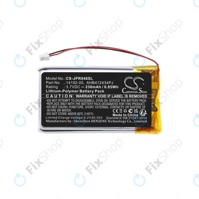 Batterie für Jabra Pro 9400, 9450, 9460, 9465, 9470, 230mAh, Li-Pol, 3.7V, 14192-00, HQ