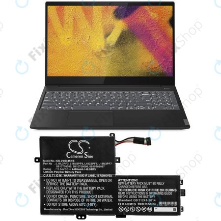 Batterie für Lenovo IdeaPad C340 14, 15, 4400mAh, Li-Pol, 11.34V, 5B10T09095, HQ