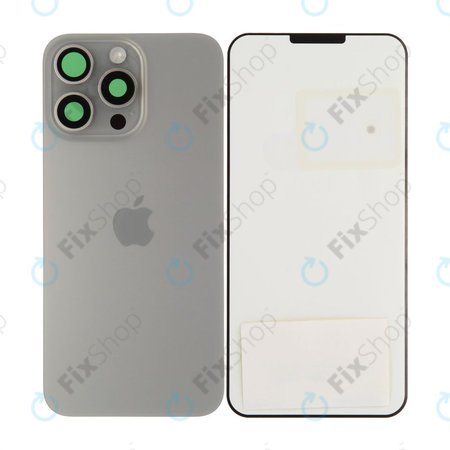 Backcover Glas für iPhone 15 Pro Max | Natural Titanium | 661-36909 | Genuine Apple