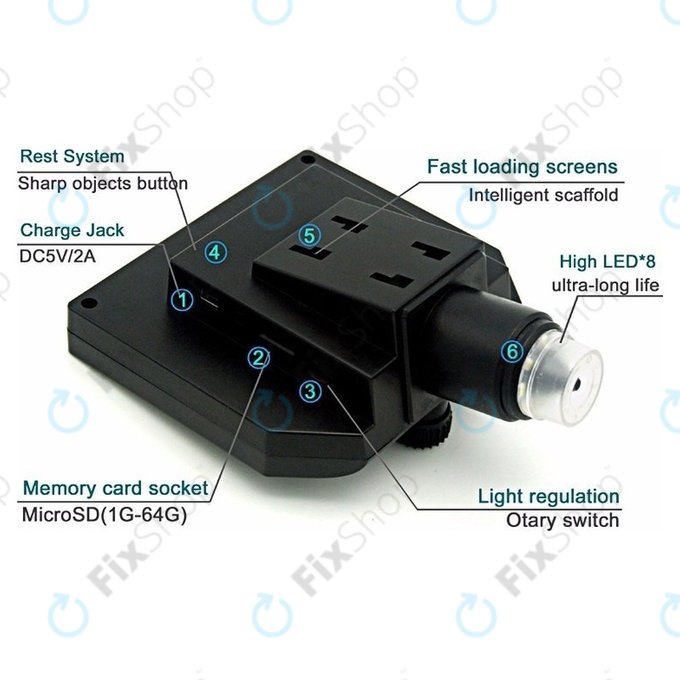 Wi-Fi Tragbares Digitalmikroskop/Kamera/Lupe (1080p)