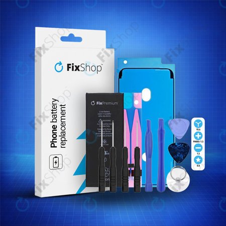 Apple iPhone 6S - Akku Batterie 1715mAh FixPremium + Akku Batterie Klebestreifen Sticker + LCD Klebestreifen Sticker + Werkzeugsatz - Multipack