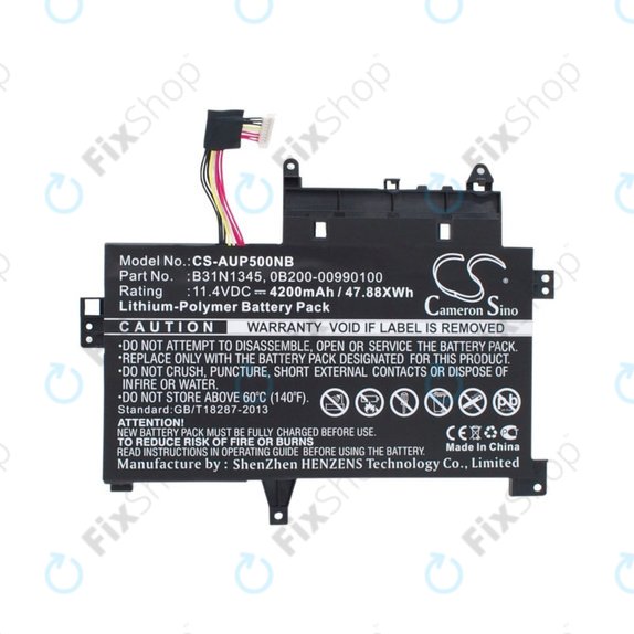Batterie für Asus Transformer, 4200mAh, Li-Pol, 11.4V, B31N1345, HQ