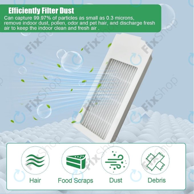HEPA-Filter, 2 Stk. für Ecovacs Deebot N20, N20 Plus, N20 Pro Plus