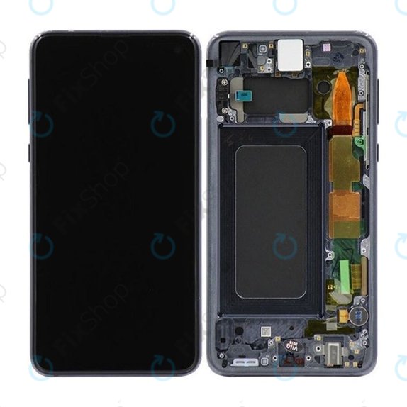 Samsung Galaxy S10e G970F - LCD Display + Touchscreen Front Glas + Rahmen (Prism Black) TFT