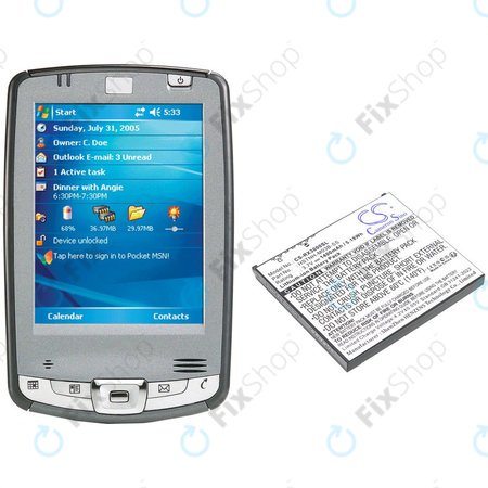 Batterie für HP Compaq iPAQ rx3000, rx3115, rx3700, hx2110, hx2790, 1400mAh, Li-Ion, 3.7V, HSTNH-M03B-SS, HQ