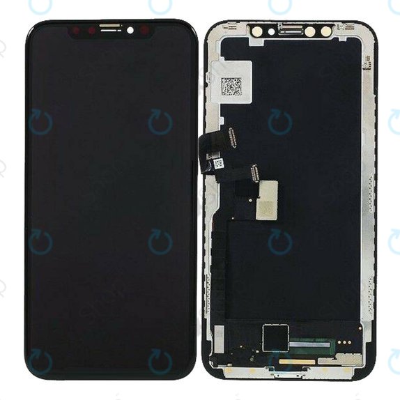 Display Soft OLED für iPhone XS Max, Touchscreen-Glas mit Rahmen, FixPremium
