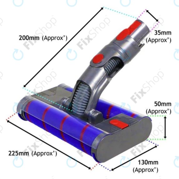 Dyson V-series, Outsize - Bodendüse - Doppelrollenkopf