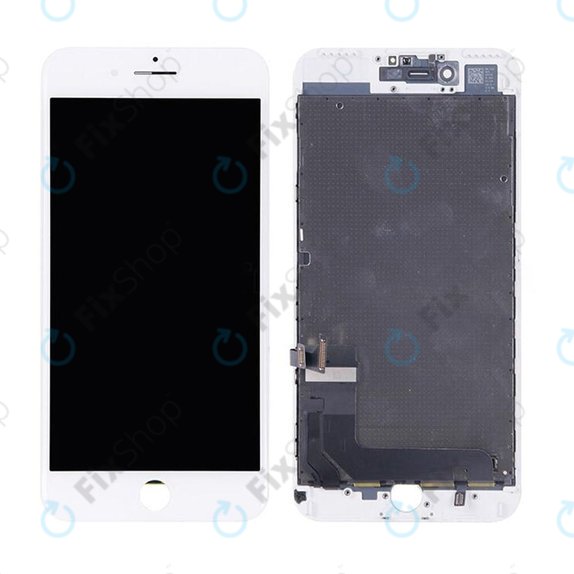 Display für iPhone 7 Plus, White, Touchscreen-Glas mit Rahmen
