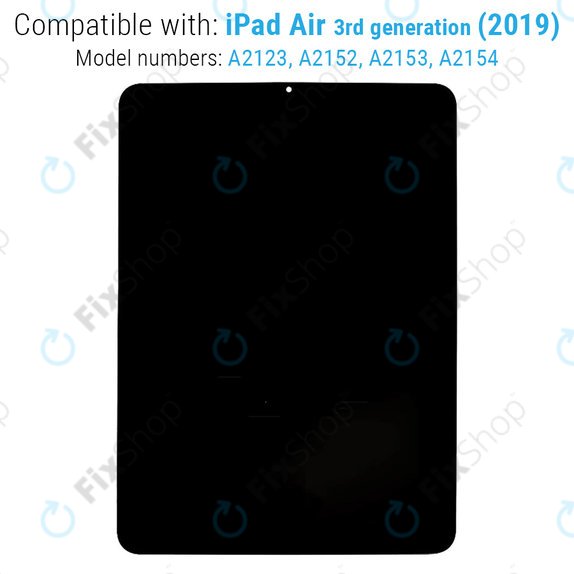 LCD-Display für iPad Air (4th Gen 2020), Touchscreen-Glas ohne Rahmen, Refurbished