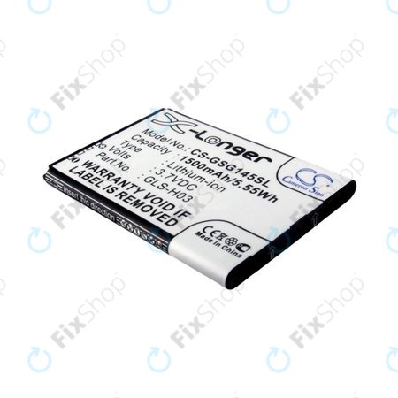 Akku batterie für Gigabyte GSmart G1345, 1500mAh, Li-Ion, 3.7V, GLS-H03, HQ