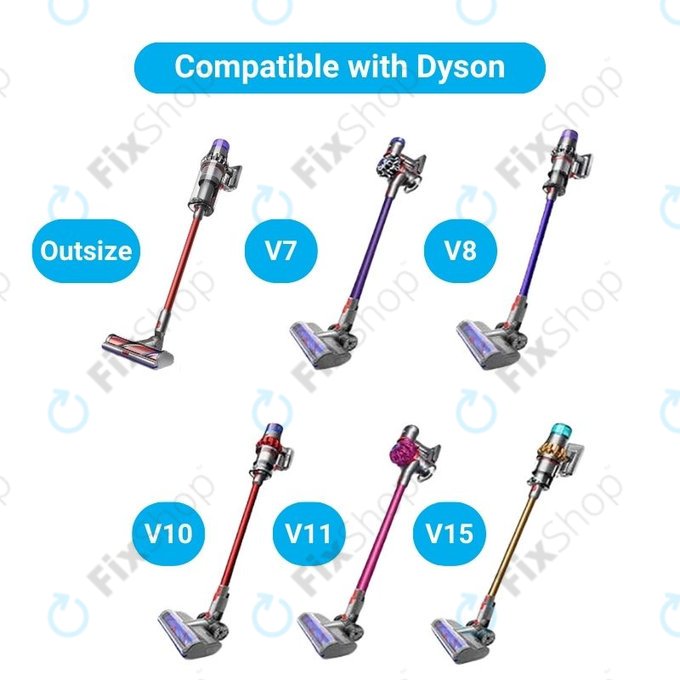Dyson V-series, Outsize - Bodendüse - Doppelrollenkopf