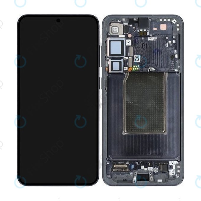 Samsung Galaxy S25 Plus - LCD Display + Touchscreen Front Glas + Rahmen (Blueblack) - GH82-36368E Genuine Service Pack