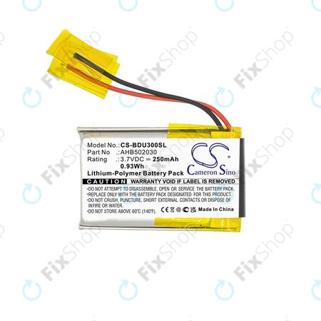 Batterie für Bosch Bdu3xx, Bosch Intuvia Display, 250mAh, Li-Pol, 3.7V, 502030, HQ