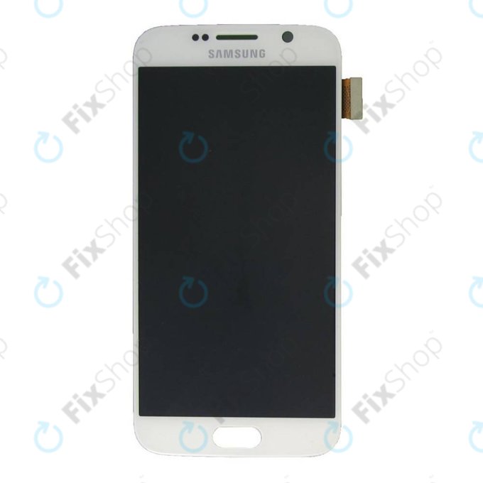 Samsung Galaxy S6 G920F - LCD Display + Touchscreen Front Glas (White Pearl) - GH97-17260B Genuine Service Pack