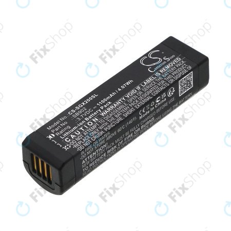 Batterie für Shure GLXD1, 2, MXW2, 1100mAh, Li-Ion, 3.7V, SB902, HQ