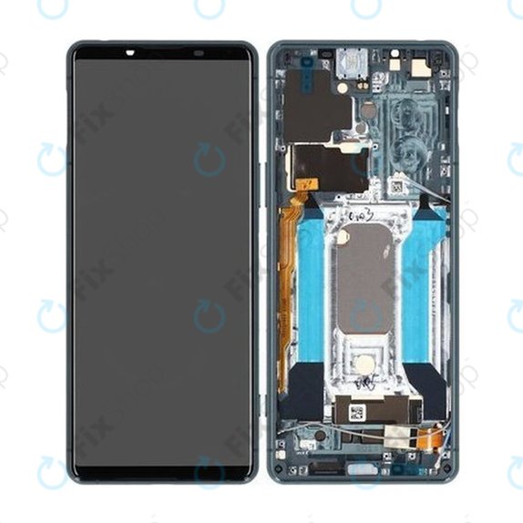 Sony Xperia 5 III - LCD-Display + Touchglas + Rahmen (Green) - A5033716A Genuine Service Pack