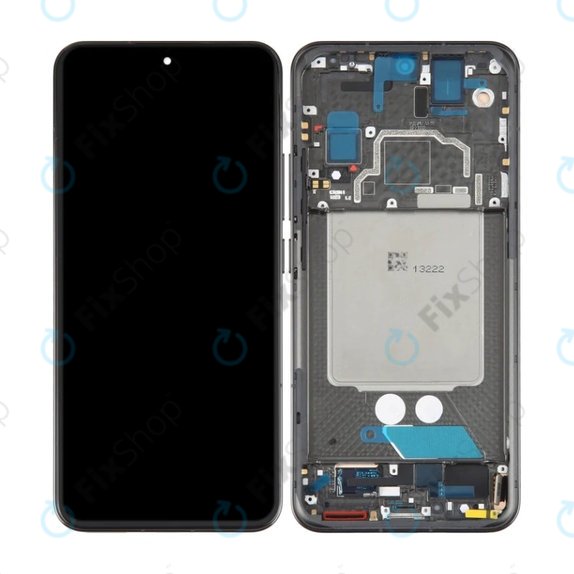 Xiaomi 13 - LCD Display + Touchscreen Front Glas + Rahmen (Black) OLED