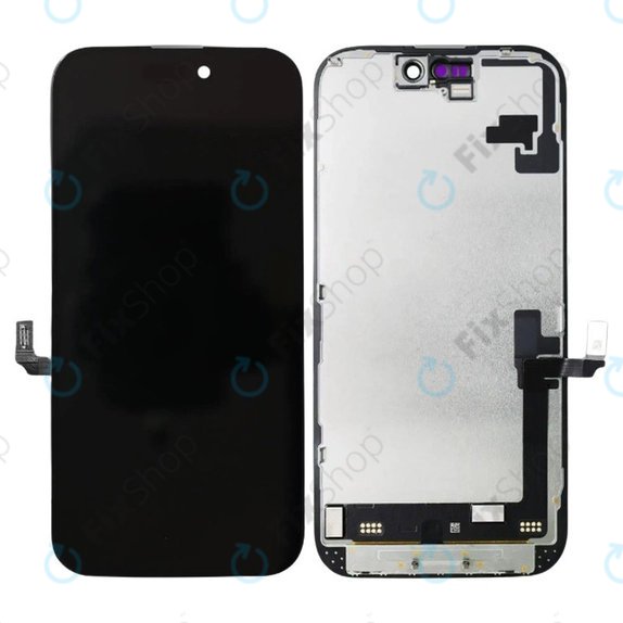 Display Soft OLED für iPhone 16, Touchscreen-Glas mit Rahmen, FixPremium