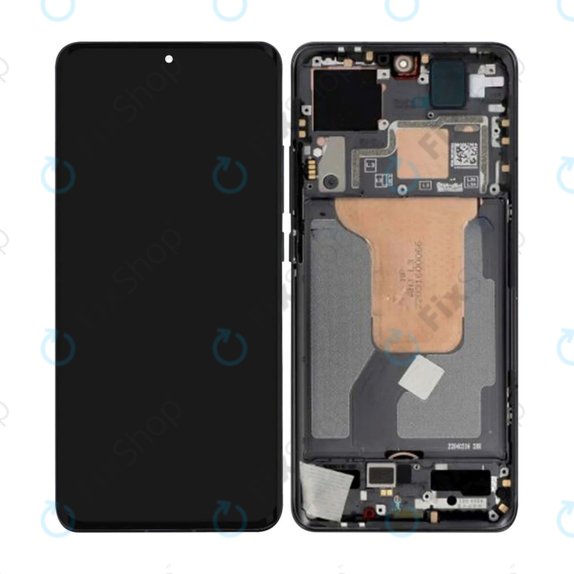 Xiaomi 12 2201123G 2201123C - LCD Display + Touchscreen Front Glas + Rahmen (Black) OLED